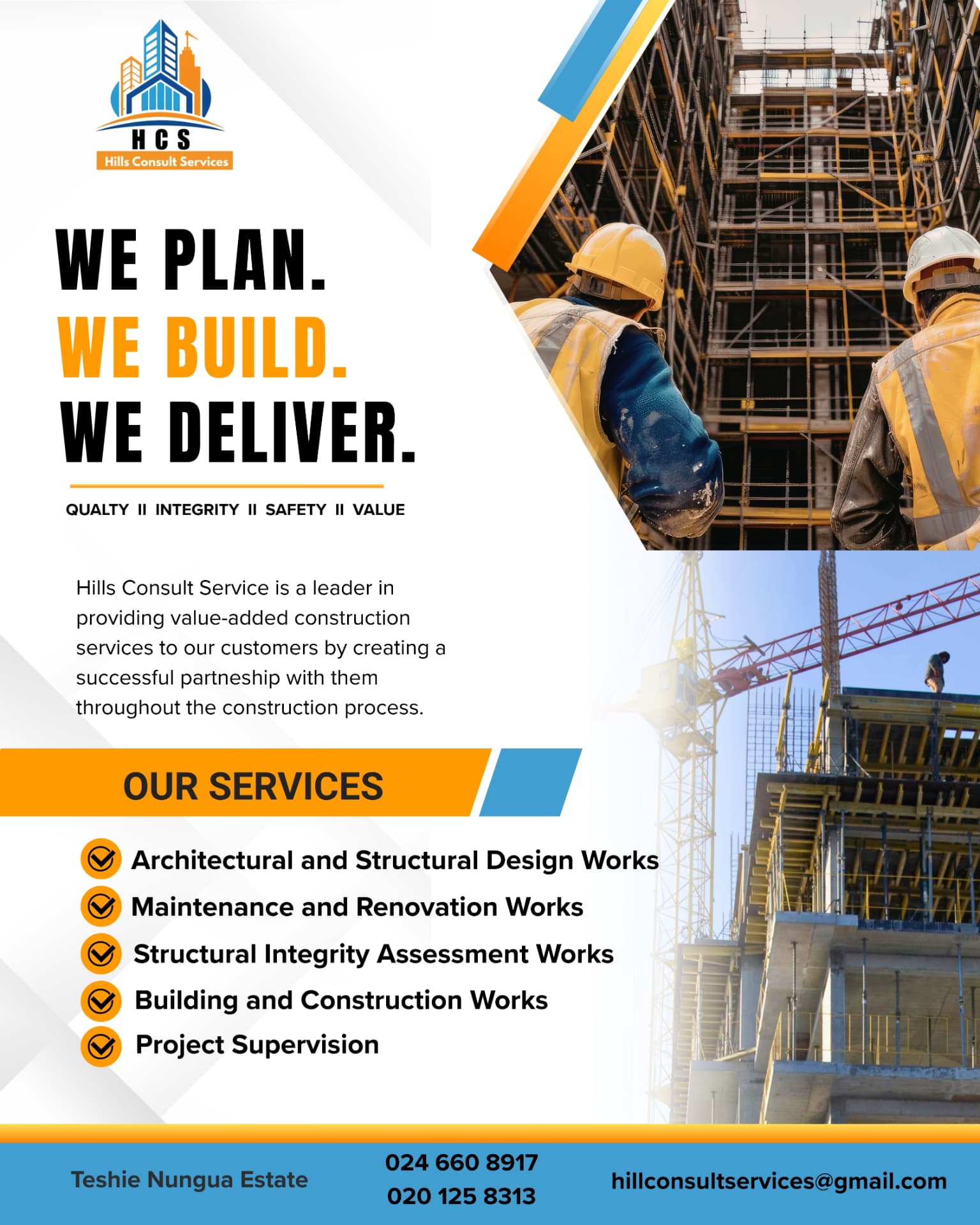 Hills Consult Services company flyer